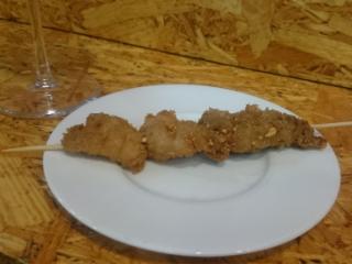 Brocheta de lechazo en el Asador Casa Florencio en Aranda de duero